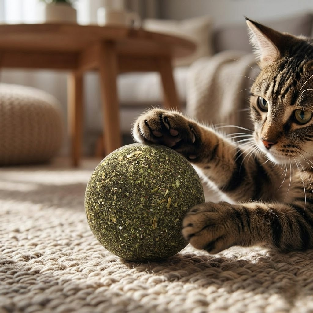 Premium Compressed Catnip Ball