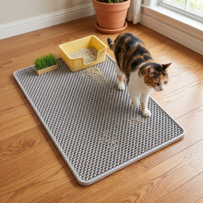 Double-Layer Trapping Cat Litter Mat