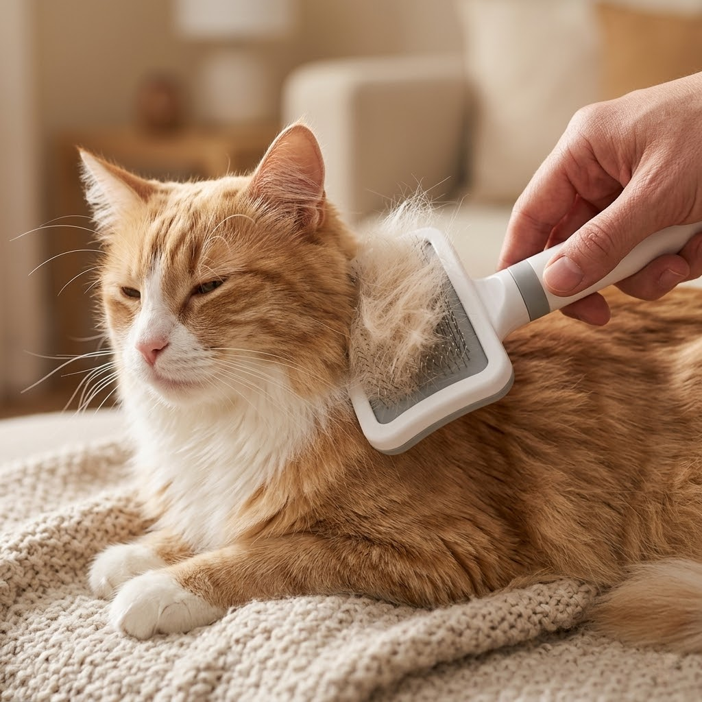Square-Head Pet Fluffy Slicker Brush