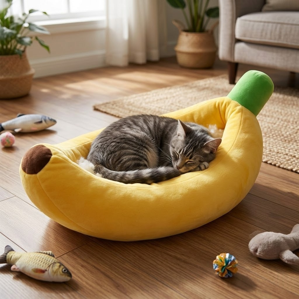 3D Shaped Warm Pet Bed / Lounge Cushion