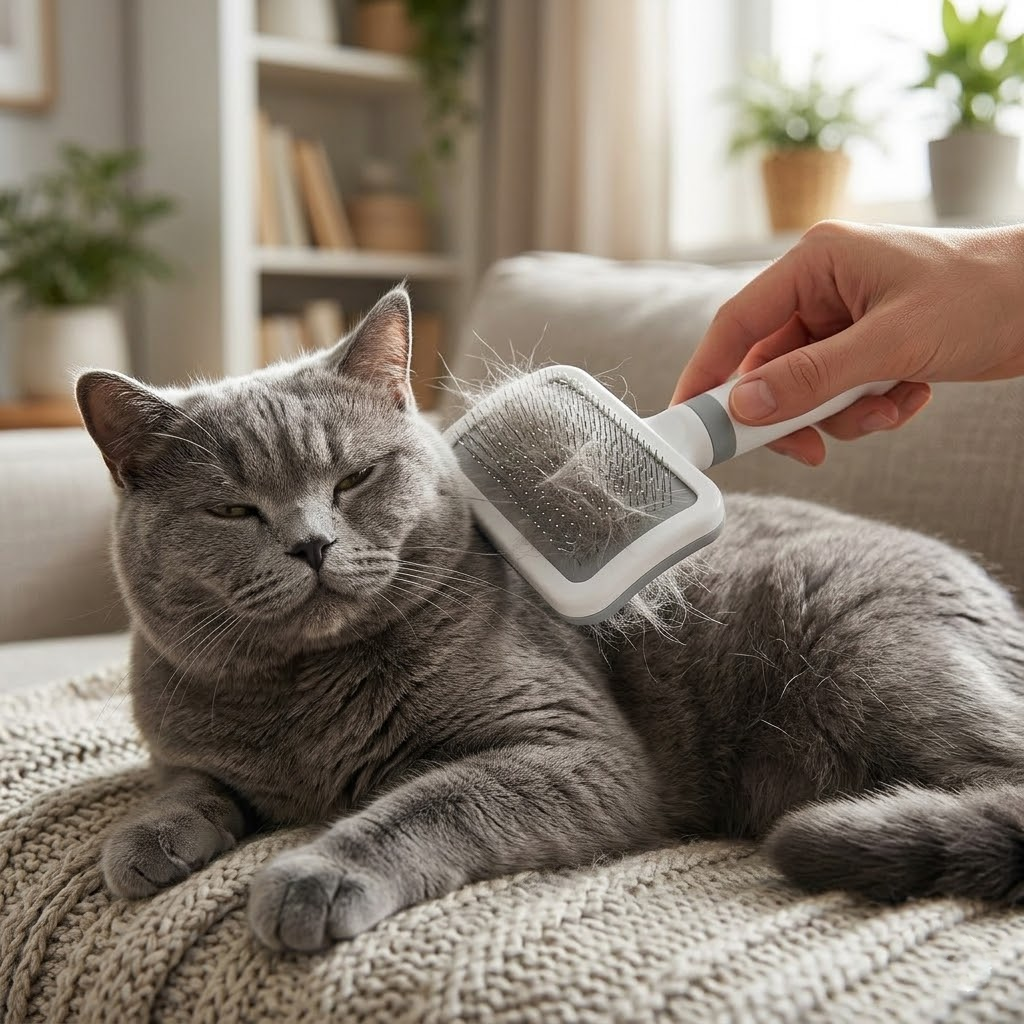 Square-Head Pet Fluffy Slicker Brush
