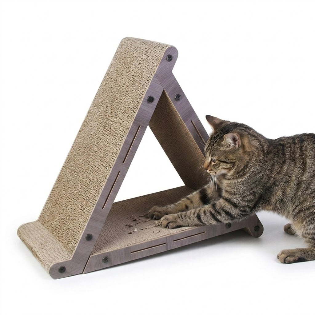 Vertical Triangle Cat Scratcher &amp; Lounge Nest